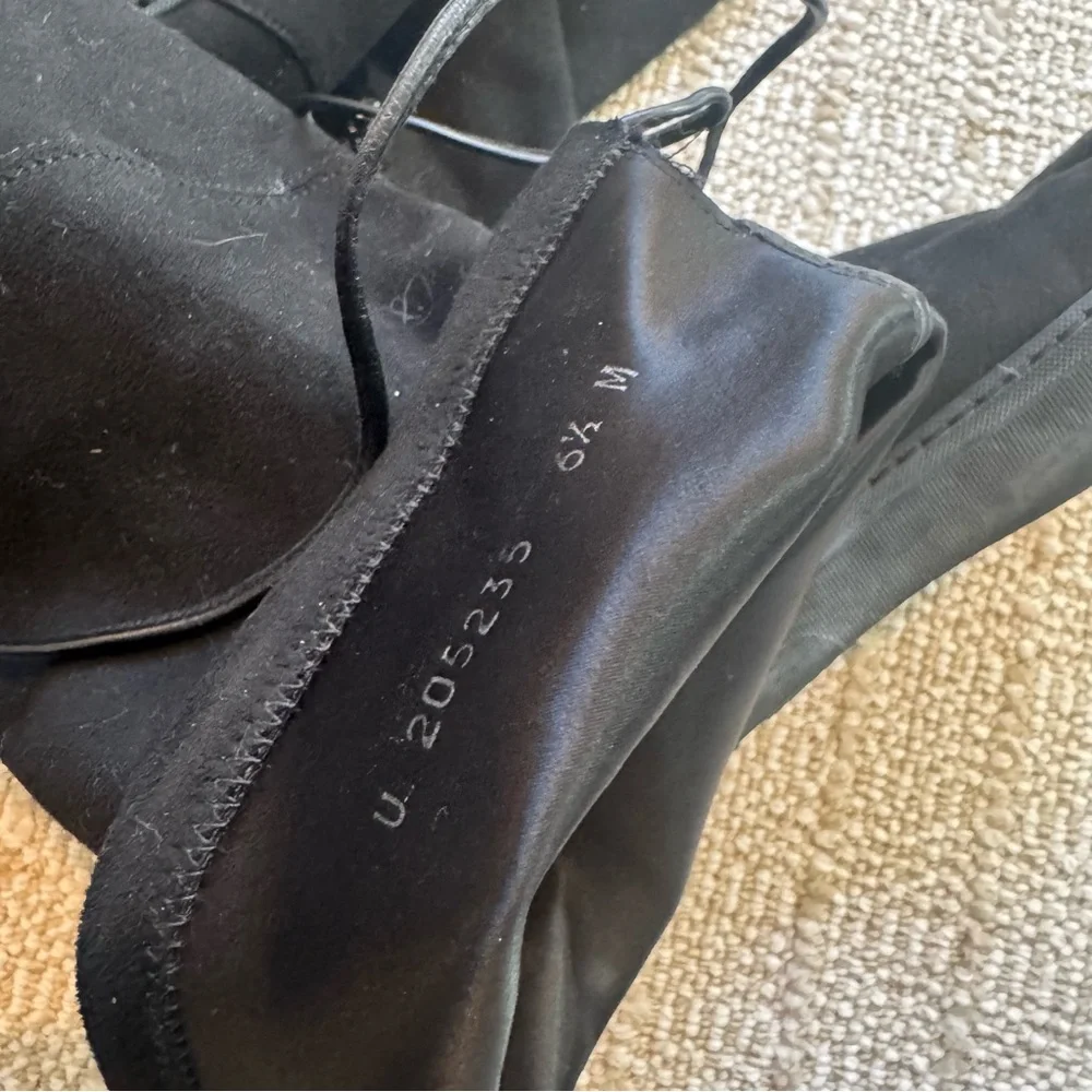 Stuart Weitzman Black Suede Over The Knee Platform 'Playtime' Boots | size 6.5 - Picture 8 of 10